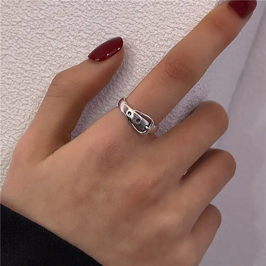 Set of 4 Adjustable Women’s Rings – Vintage Minimalist Style